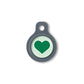 Blucky Heart Pastel Green Dog Tag small