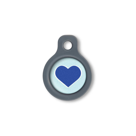 Blucky Heart Pastel Turquoise Dog Tag small