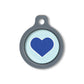 Blucky Heart Pastel Turquoise Dog Tag medium