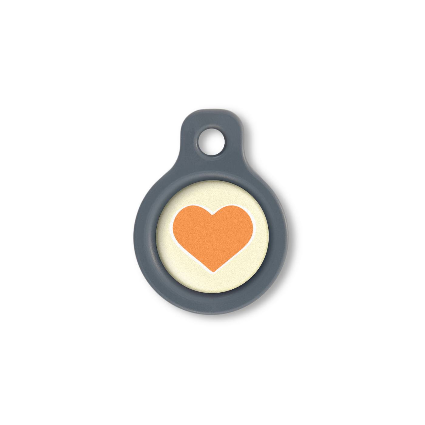Blucky Heart Pastel Yellow Dog Tag small