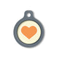 Blucky Heart Pastel Yellow Dog Tag medium