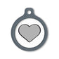 Blucky Heart Weiss Hundemarke large