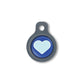 Blucky Heart Dark Blue Dog Tag small