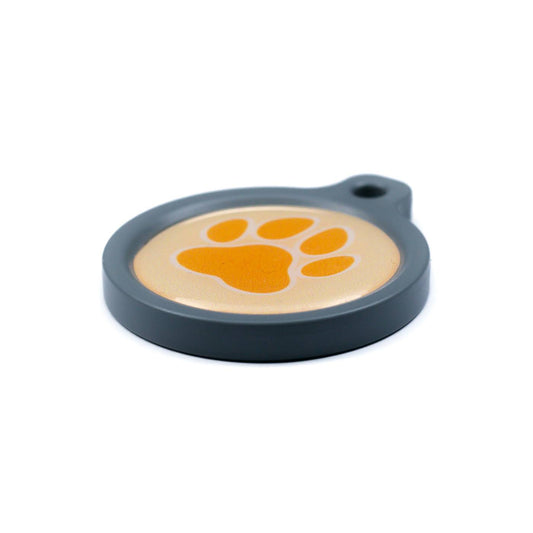 Blucky Wild Paw Pastel Orange Dog Tag large