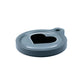 Blucky Heart Grey Dog Tag large