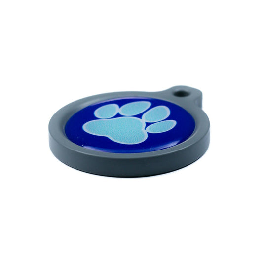Blucky Wild Paw Dark Blue Dog Tag large