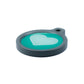 Blucky Heart Turquoise Green Dog Tag large