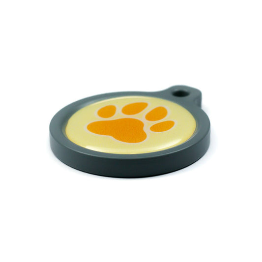 Blucky Wild Paw Pastel Yellow Dog Tag large