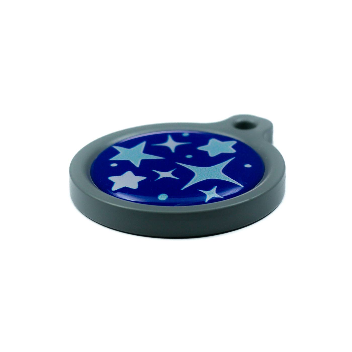 Blucky Starglow Dark Blue Dog Tag large