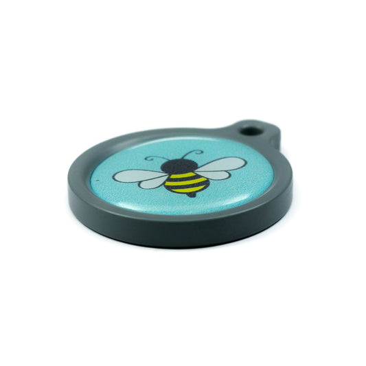 Blucky Bee Bleu Turquoise Médaille large