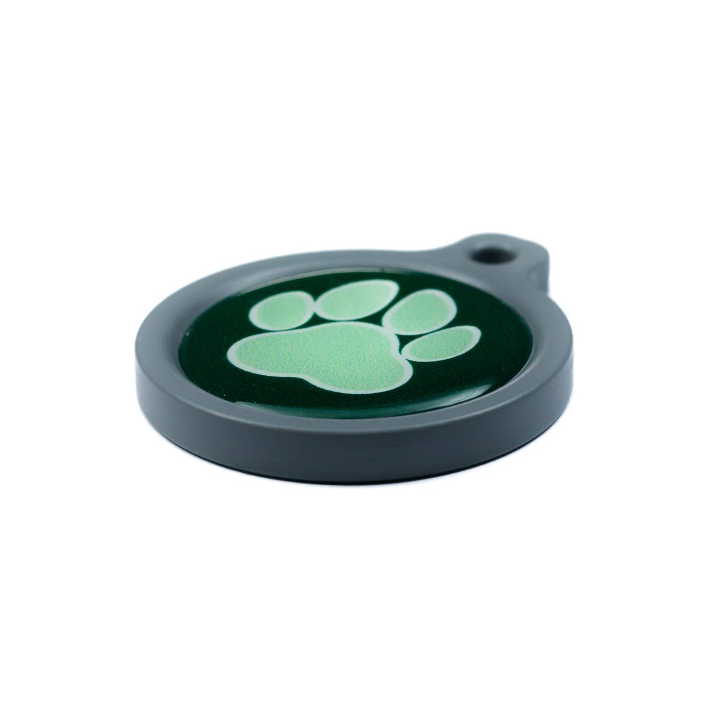 Blucky Wild Paw Dark Green Dog Tag large