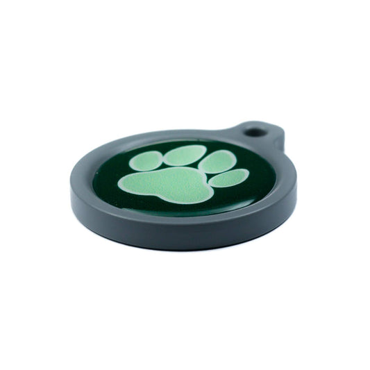Blucky Wild Paw Dark Green Dog Tag large