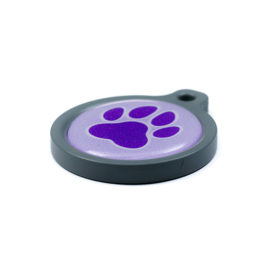 Blucky Wild Paw Pastel Purple Dog Tag large