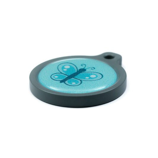 Blucky Butterfly Bleu Turquoise Médaille large
