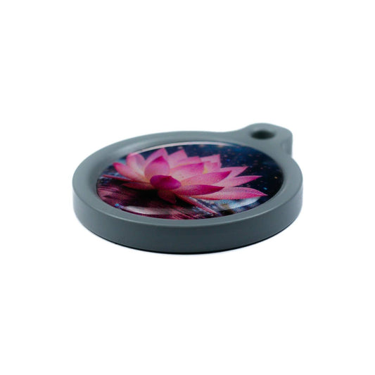Blucky Lotus Dark Pink Dog Tag large