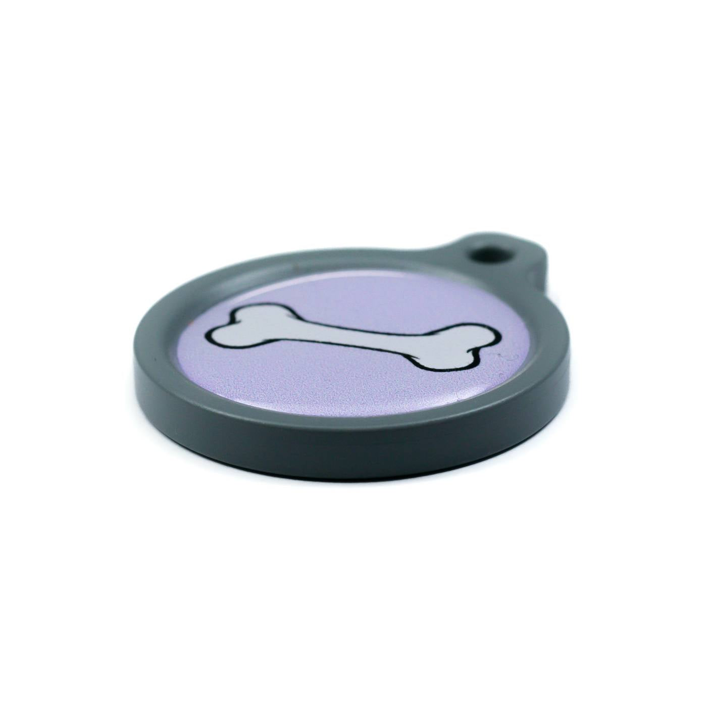 Blucky Bone Grey Dog Tag large
