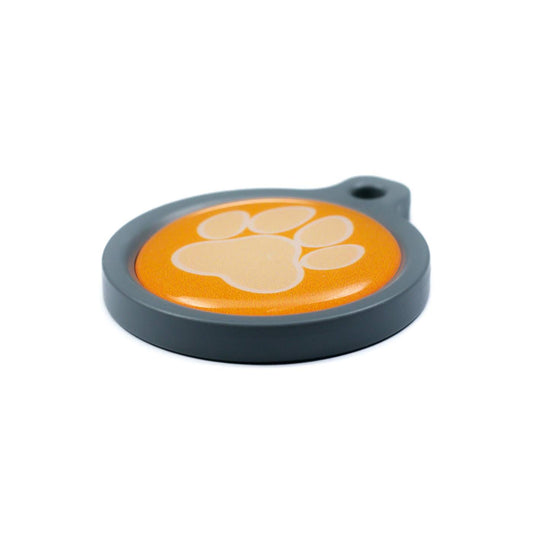 Blucky Wild Paw Orange Dog Tag large