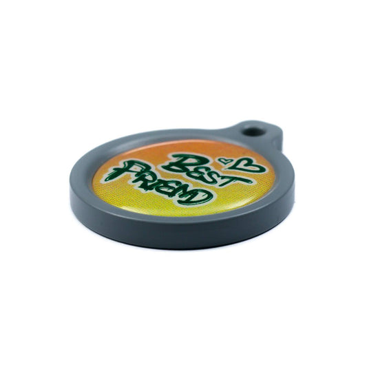 Blucky Graffiti Orange Dog Tag large