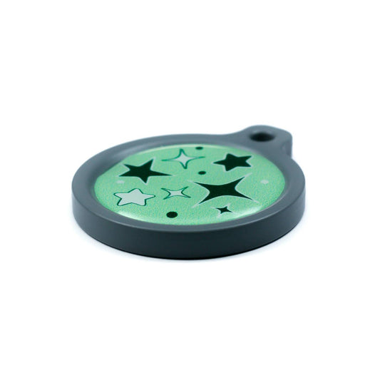 Blucky Starglow Pastel Green Dog Tag large