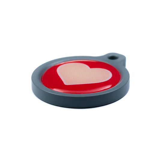 Blucky Heart Red Dog Tag large