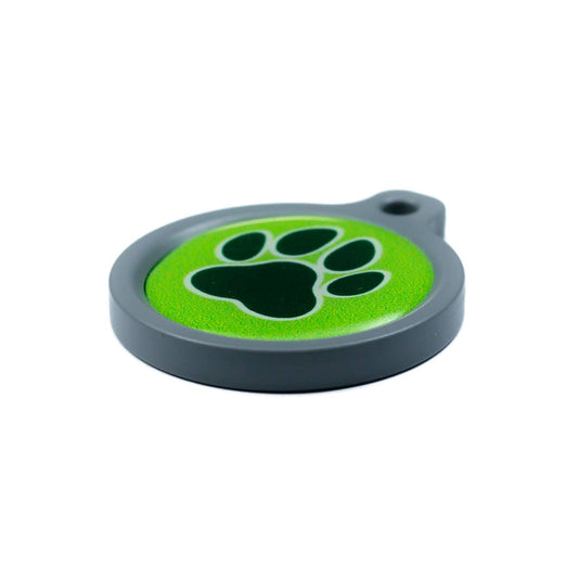 Blucky Wild Paw Lime Green Dog Tag large
