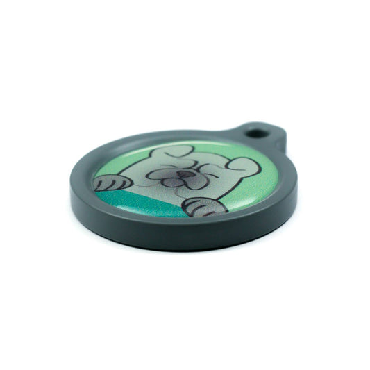 Blucky Happy Pup Vert Pastel Médaille large