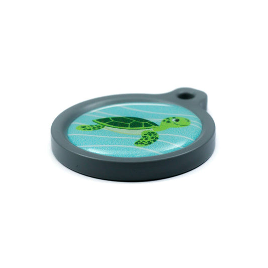 Blucky Baby Turtle Turquoise Pastel Médaille large