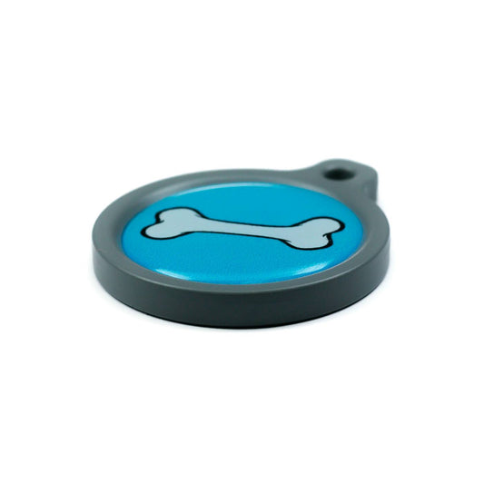 Blucky Bone Bleu Turquoise Médaille large