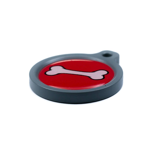 Blucky Bone Rouge Médaille large