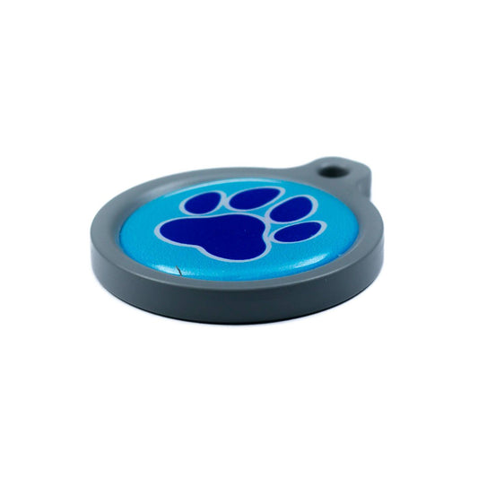 Blucky Wild Paw Turquoise Blue Dog Tag large