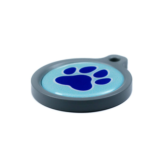 Blucky Wild Paw Pastel Turquoise Dog Tag large