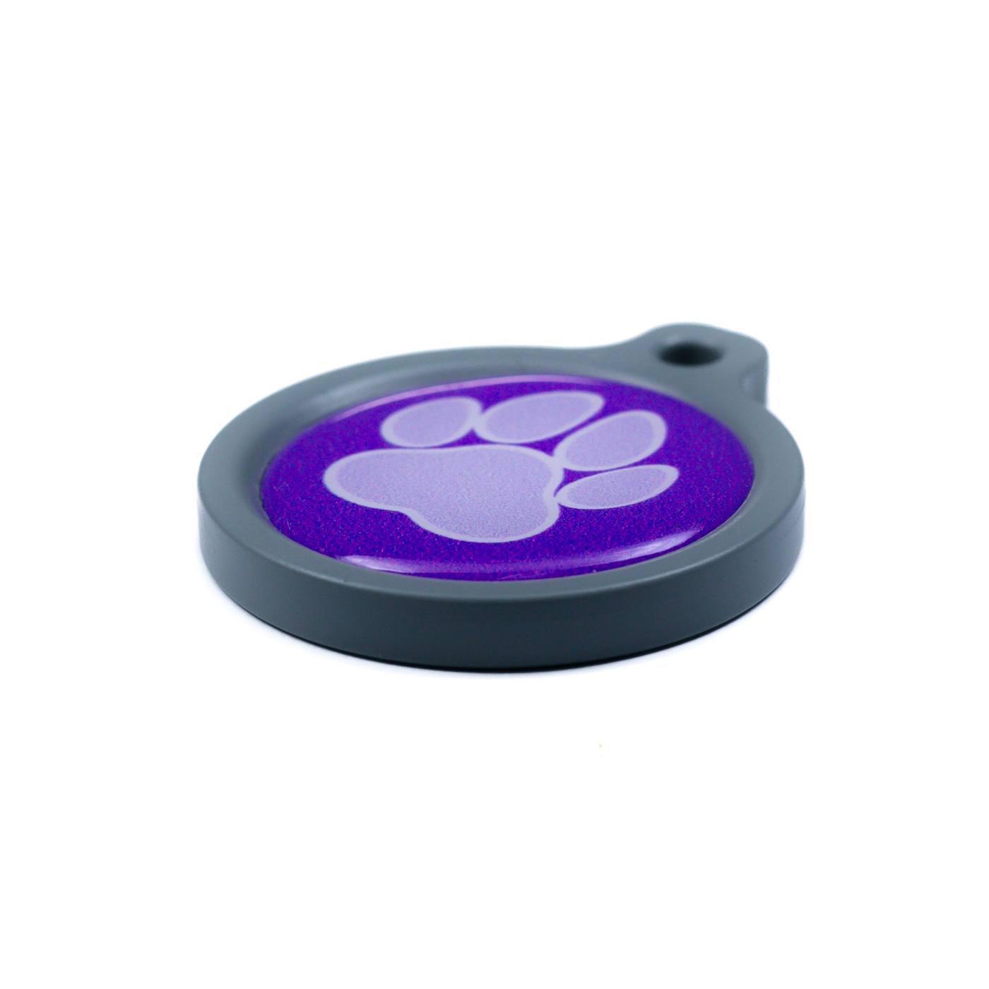 Blucky Wild Paw Purple Dog Tag large