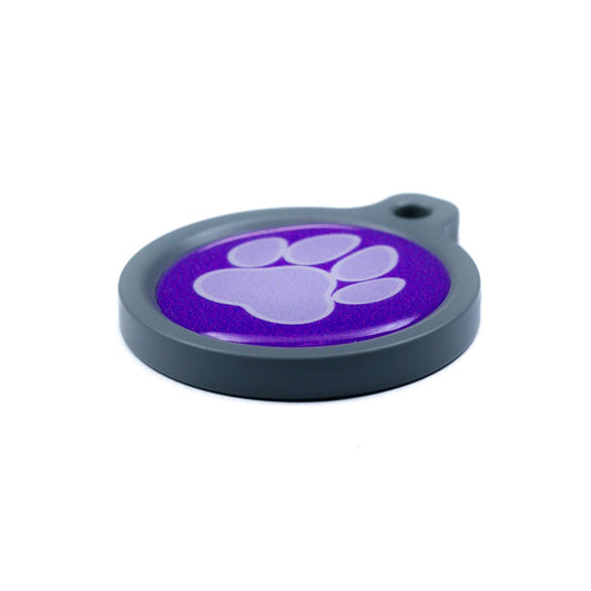 Blucky Wild Paw Purple Dog Tag large