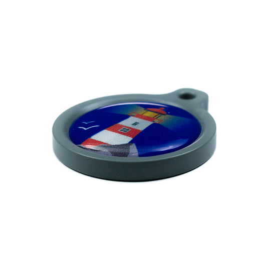 Blucky Azure Bleu Foncé Médaille large