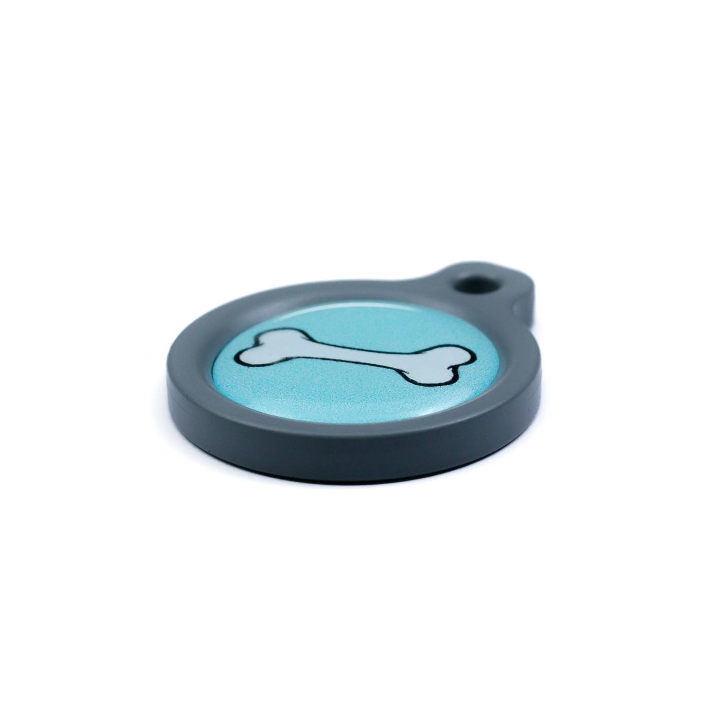 Blucky Bone Pastel Turquoise Dog Tag medium