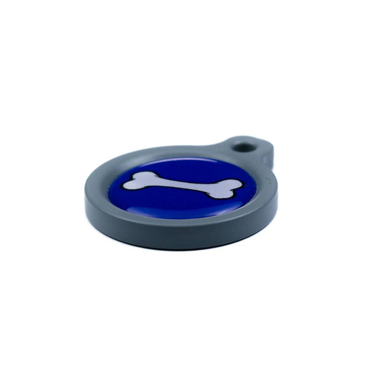 Blucky Bone Dark Blue Dog Tag medium