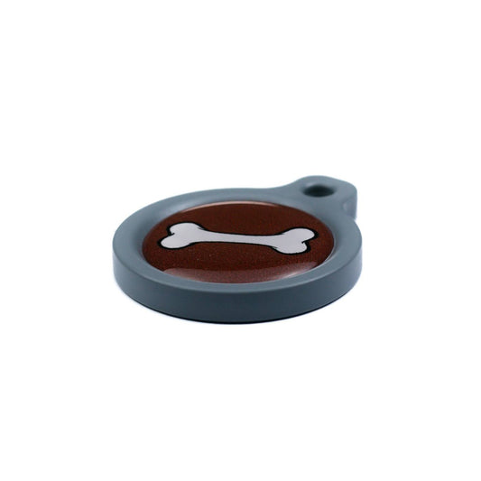 Blucky Bone Brown Dog Tag medium