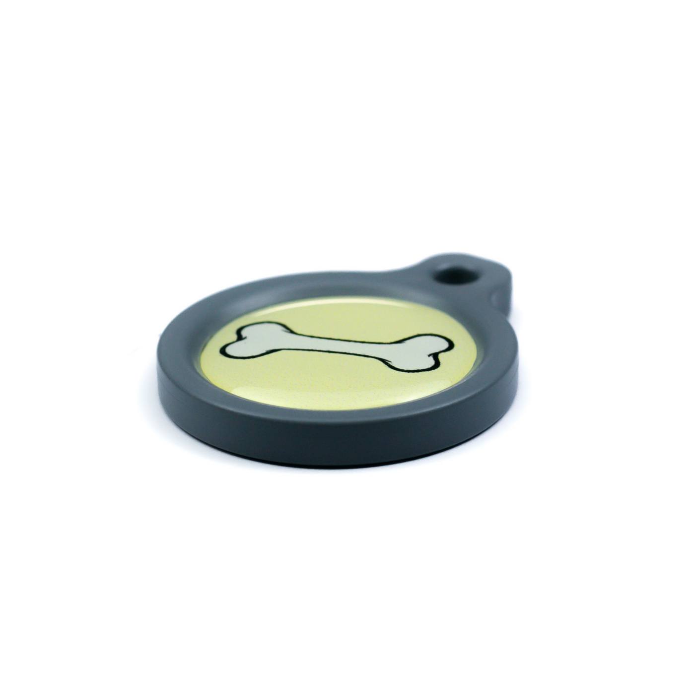 Blucky Bone Pastel Yellow Dog Tag medium