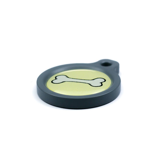 Blucky Bone Jaune Pastel Médaille medium