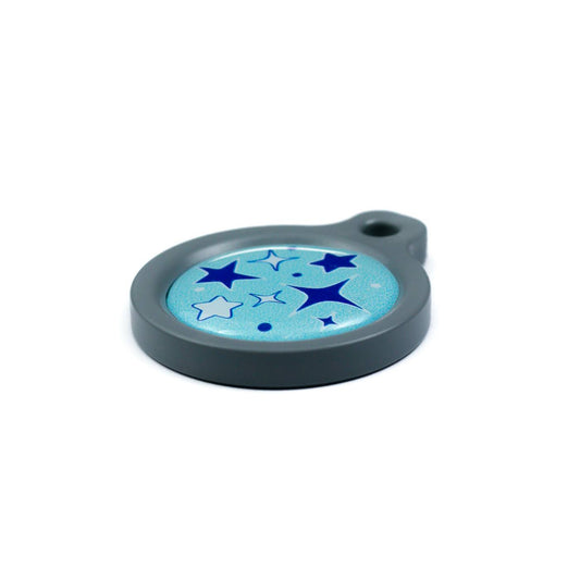 Blucky Starglow Pastel Turquoise Dog Tag medium