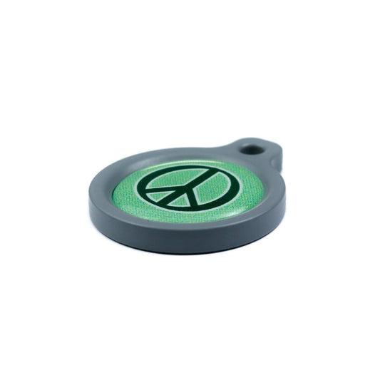 Blucky Graffiti Turquoise Green Dog Tag medium
