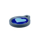 Blucky Heart Dark Blue Dog Tag medium