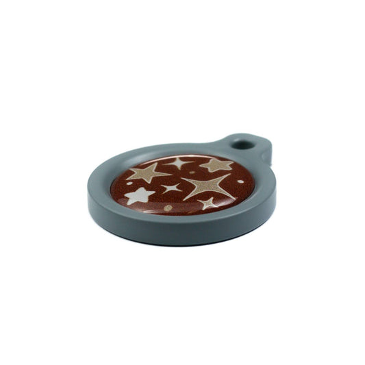 Blucky Starglow Brown Dog Tag medium