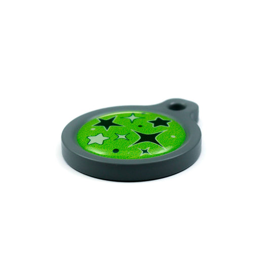 Blucky Starglow Lime Green Dog Tag medium