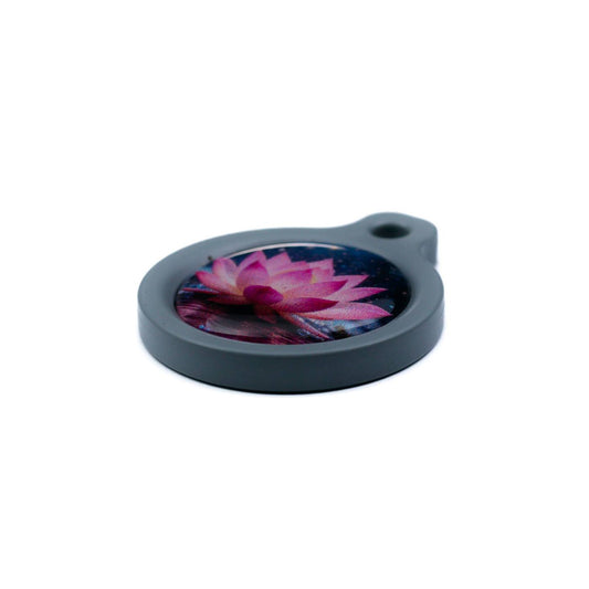 Blucky Lotus Dark Pink Dog Tag medium