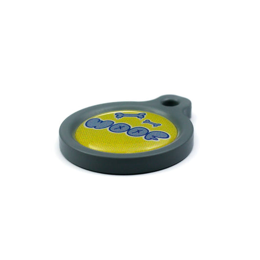 Blucky Graffiti Yellow Dog Tag medium
