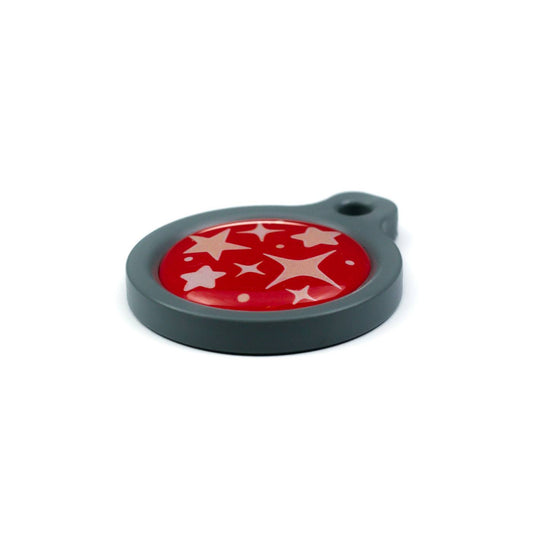 Blucky Starglow Red Dog Tag medium