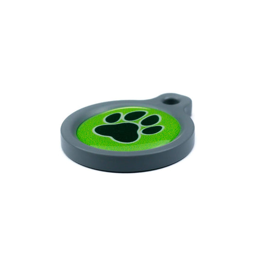 Blucky Wild Paw Lime Green Dog Tag medium