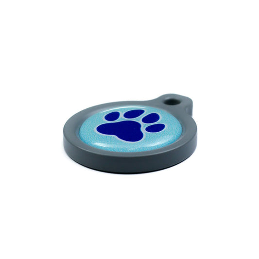 Blucky Wild Paw Pastel Turquoise Dog Tag medium