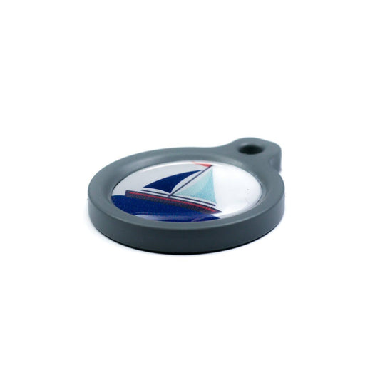 Blucky Azure White Dog Tag medium